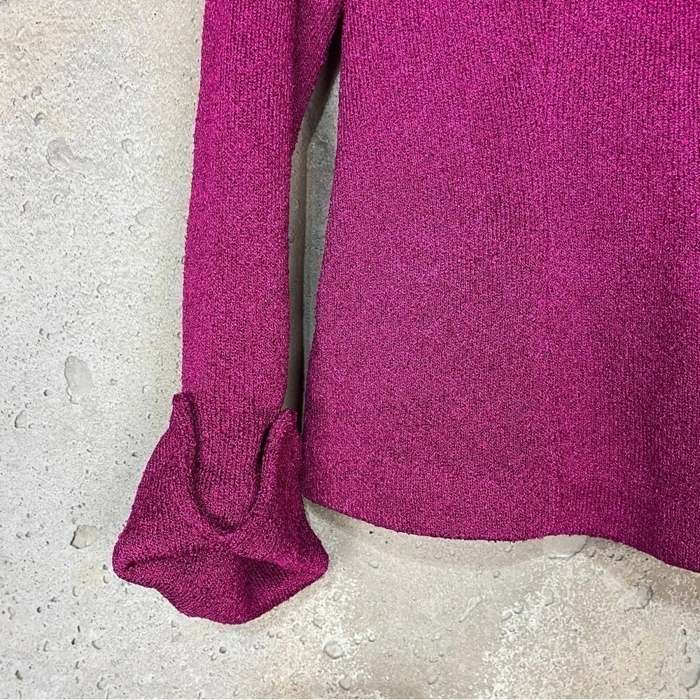 Vintage Brenda French fuschia pink boxy knit blazer small medium